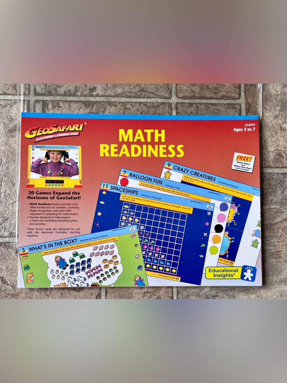 GeoSafari “Math Readiness” Complete Card Set (EI-8777) Ages 3-7
